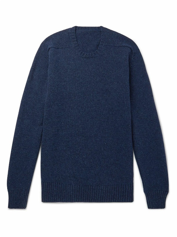 Photo: Anderson & Sheppard - Shetland Wool Sweater - Blue