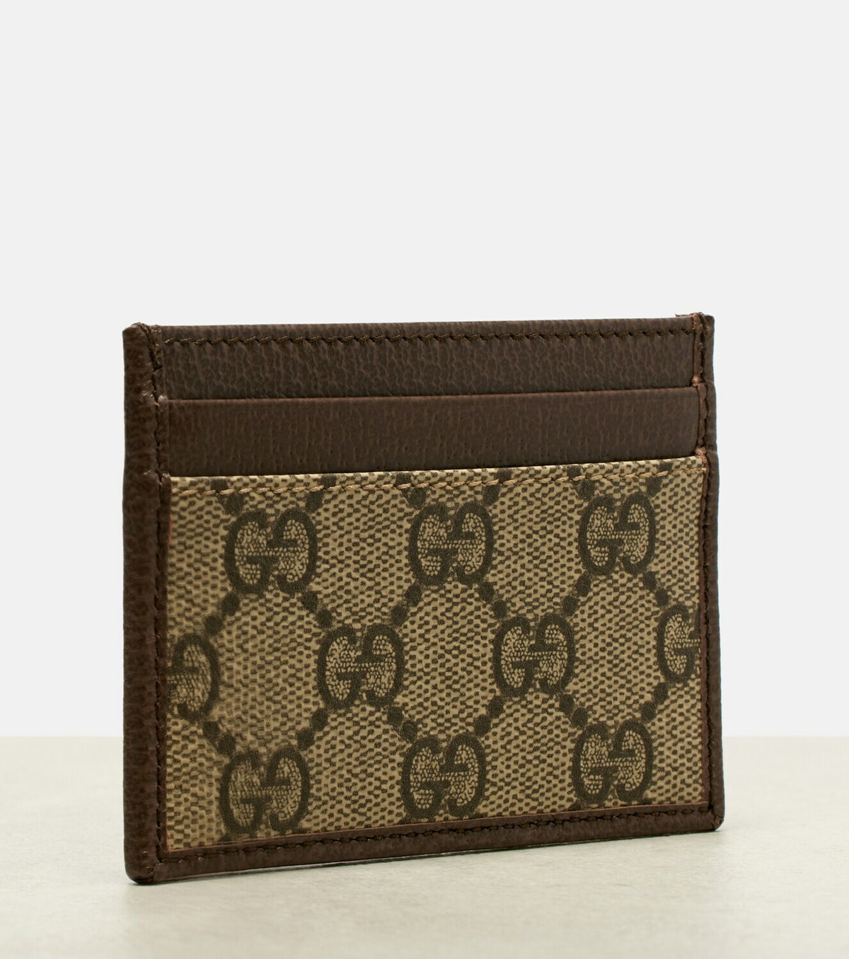 Gucci Ophidia leather-trimmed card holder