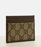 Gucci Ophidia leather-trimmed card holder