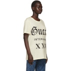 Gucci Beige Guccy Internaive XXV T-Shirt