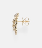 Rainbow K Blossom 14kt gold single earring with diamonds