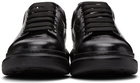 Alexander McQueen Black Croc Oversized Sneakers