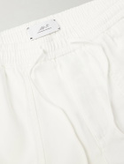 Mr P. - Straight-Leg Cotton Drawstring Shorts - White