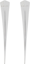 Mugler Engraved-Logo Earrings