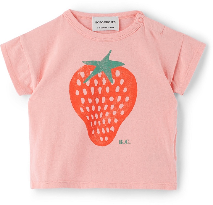 Photo: Bobo Choses Baby Pink Strawberry T-Shirt