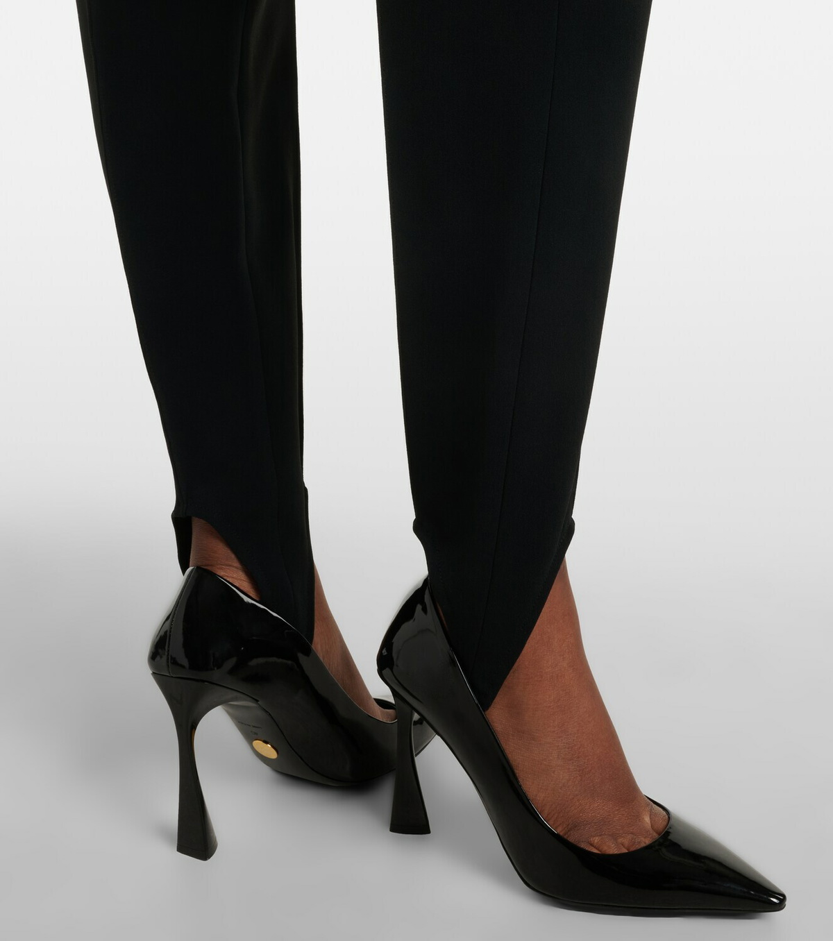 Stella McCartney High-rise jersey stirrup leggings