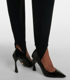 Stella McCartney High-rise jersey stirrup leggings