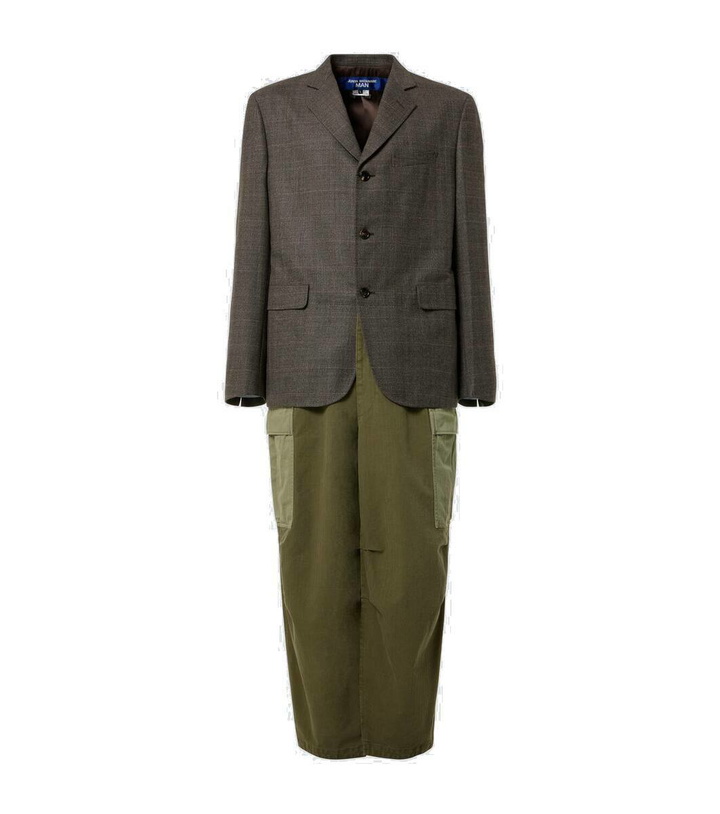Photo: Junya Watanabe Deconstructed checked wool and cotton coat