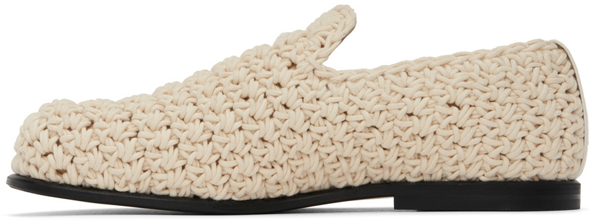 PRA CROCHET LOAFERS WHITE CALFSKIN