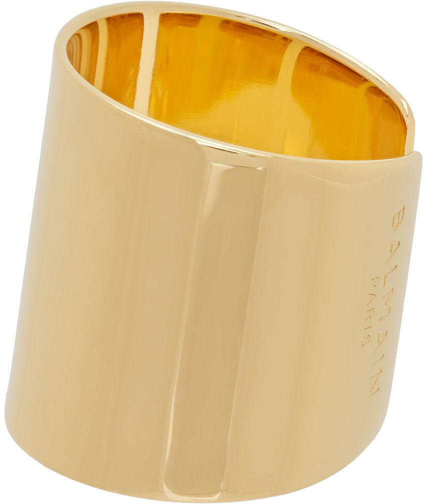 Balmain Rings Balmain Gold Tubular Ring Balmain