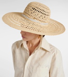 Maison Michel Blanche raffia sun hat