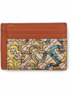 Burberry - Printed Coated Cotton-Canvas and Leather Cardholder with Money Clip