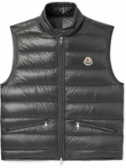 Moncler - Gui Slim-Fit Logo-Appliquéd Quilted Shell Down Gilet - Gray