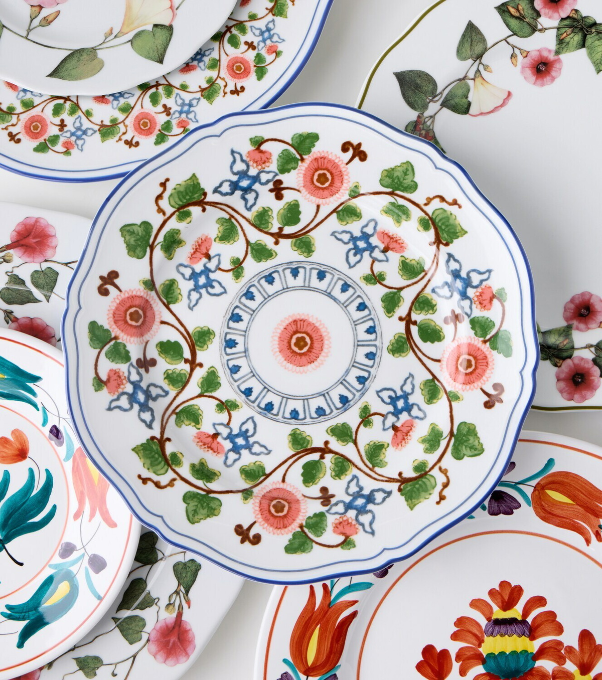 Cabana x Ginori 1735 Martina floral porcelain dinner plate