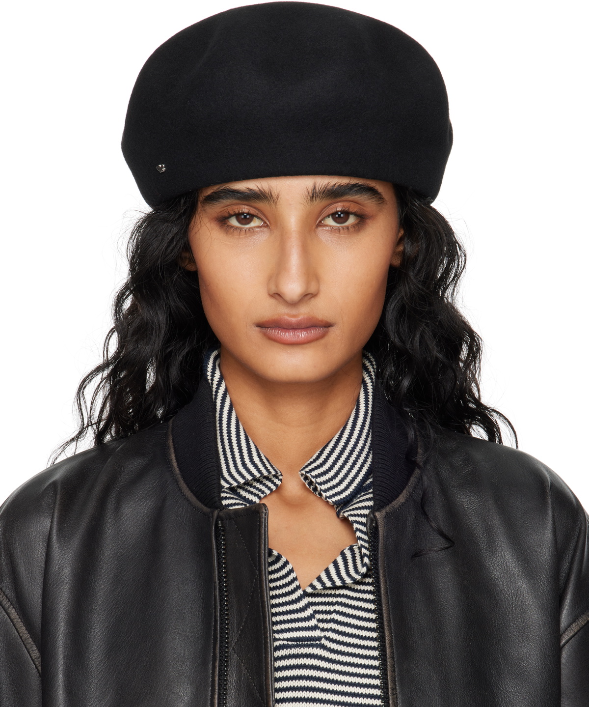 Weekend Max Mara Black Pitti Beret