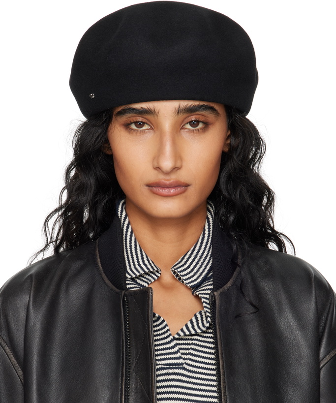 Photo: Weekend Max Mara Black Pitti Beret