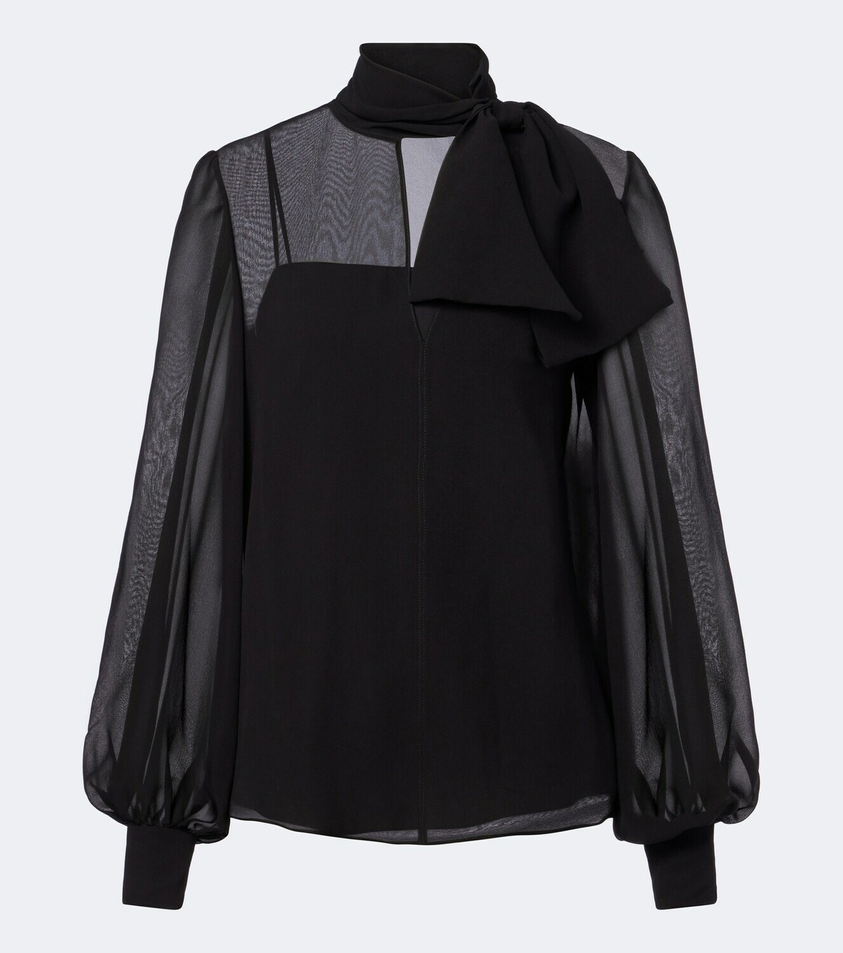 Valentino Silk-blend chiffon blouse