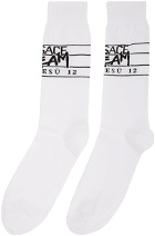 Versace White & Black Dream Logo Socks