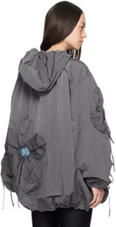 J.Kim Gray Flower Jacket