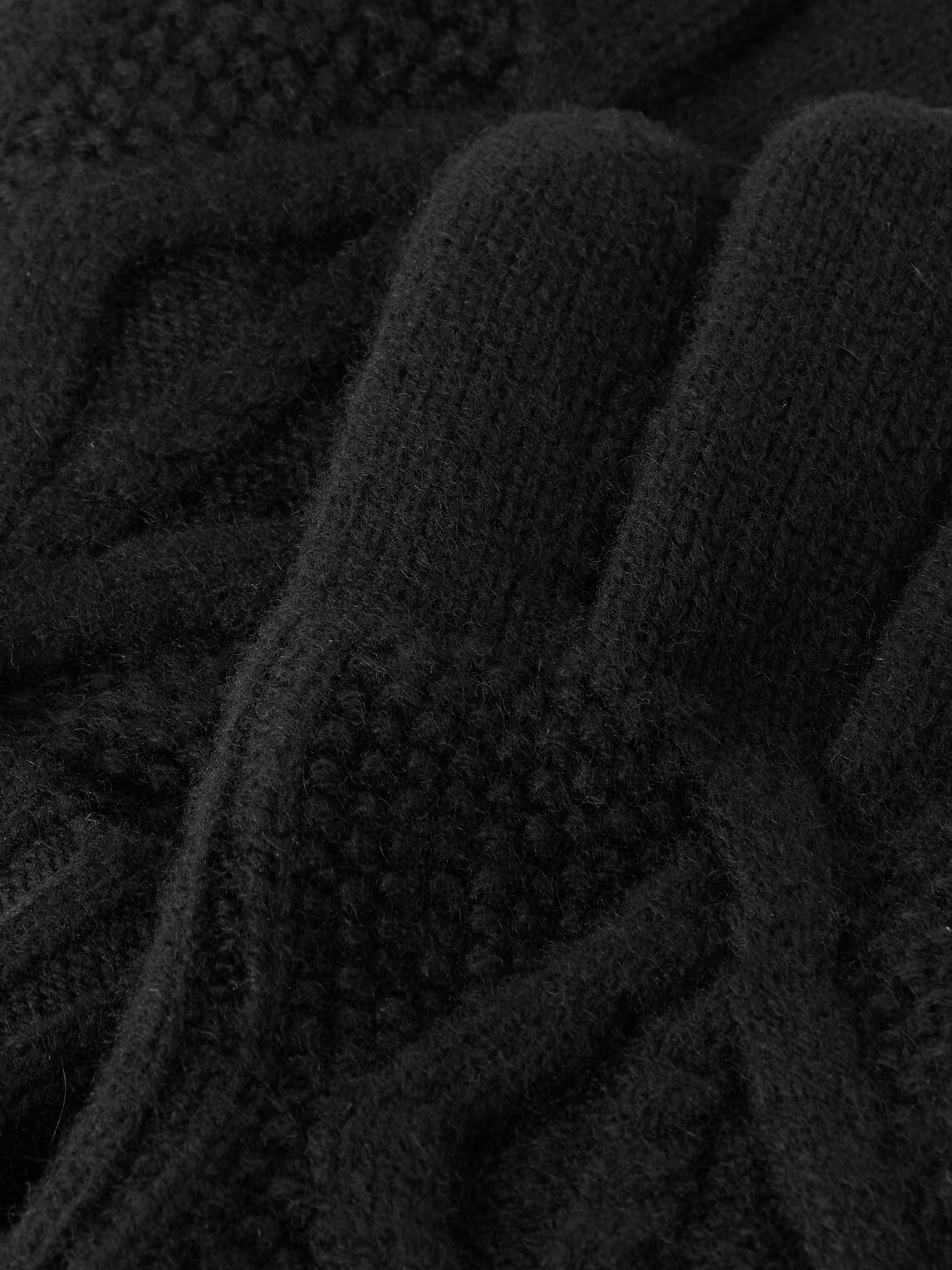 Polo Ralph Lauren - Cable-Knit Wool and Cashmere-Blend Gloves