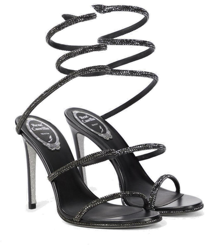 Photo: Rene Caovilla Cleo embellished leather sandals