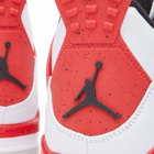 Air Jordan Men's 4 Retro Sneakers in White/Red/Black/Grey