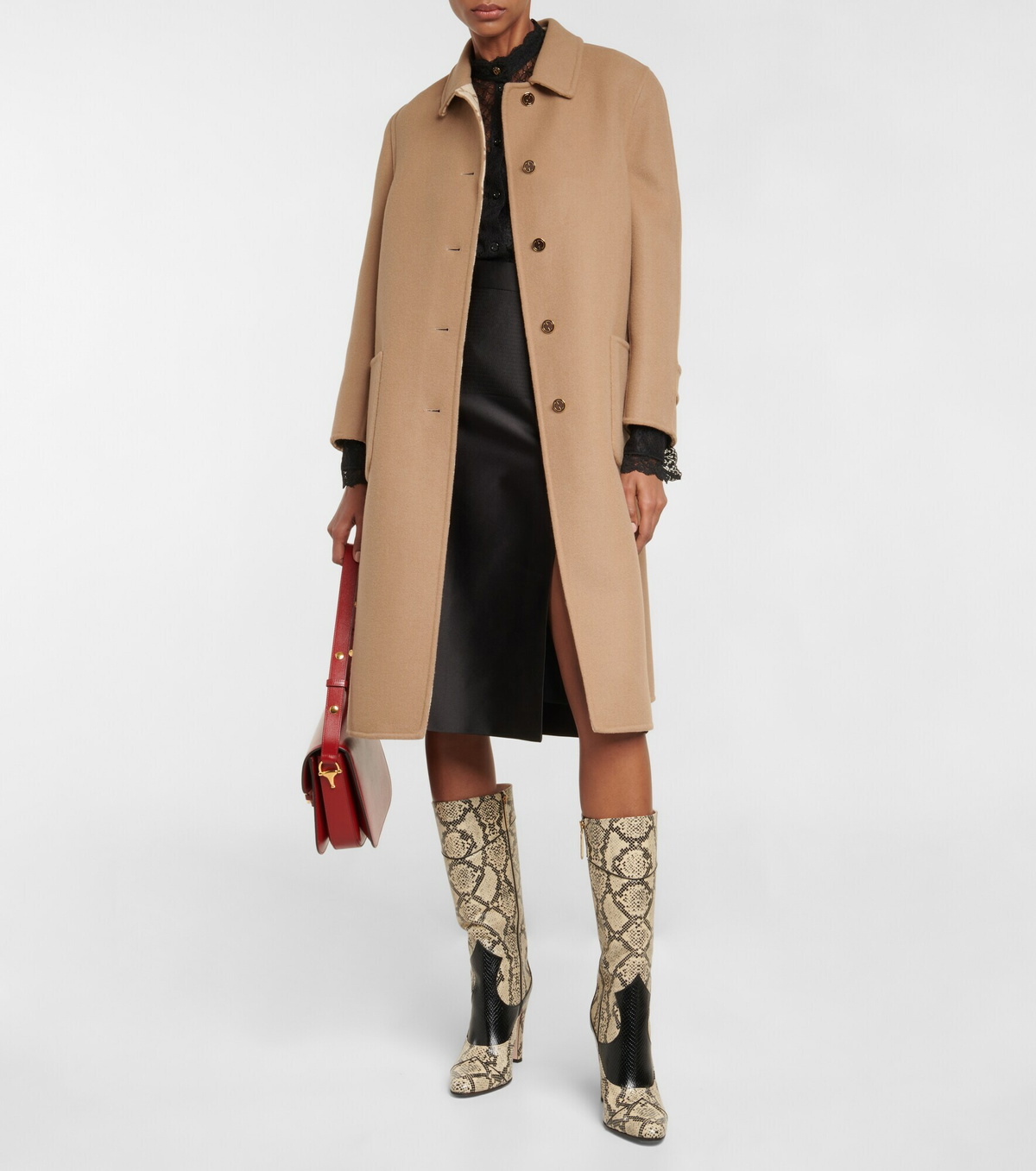 Gucci - Double-faced wool and silk coat