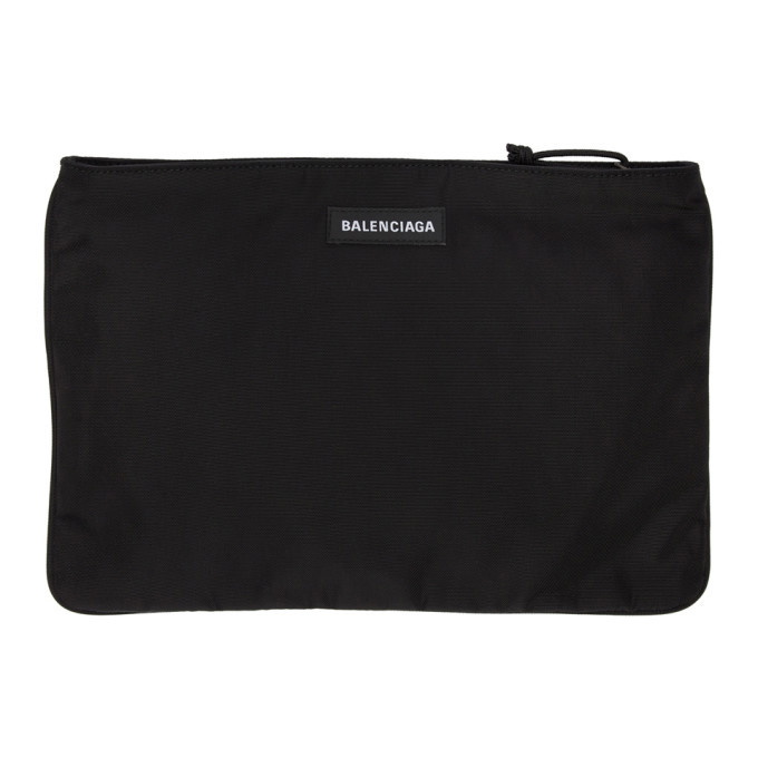 Photo: Balenciaga Black Explorer Zip Pouch