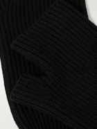 Applied Art Forms - UU5-2 Ribbed Merino Wool Fingerless Gloves