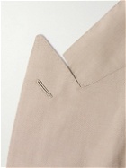 Caruso - Norma Double-Breasted Silk and Linen-Blend Suit Jacket - Neutrals