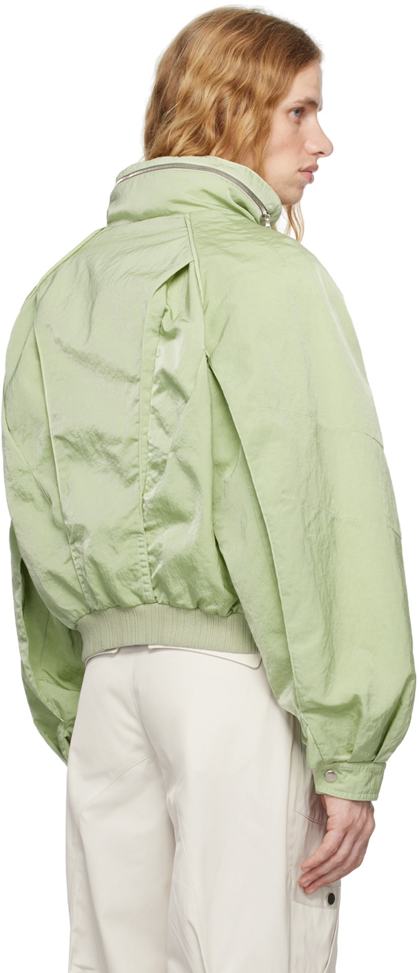 CMMAWEAR Green Anatomical Parachute Bomber Jacket CMMAWEAR