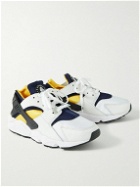 Nike - Air Huarache Leather and Rubber-Trimmed Neoprene Sneakers - White