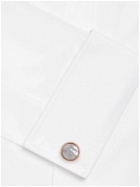 Montblanc - Meisterstück Rose Gold-Tone Mother-of-Pearl Cufflinks