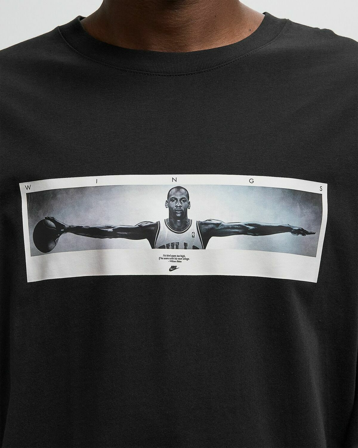 BRAND PHOTO LS CREW Black Mens Longsleefe