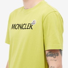 Moncler Men's Text Logo T-Shirt in Green