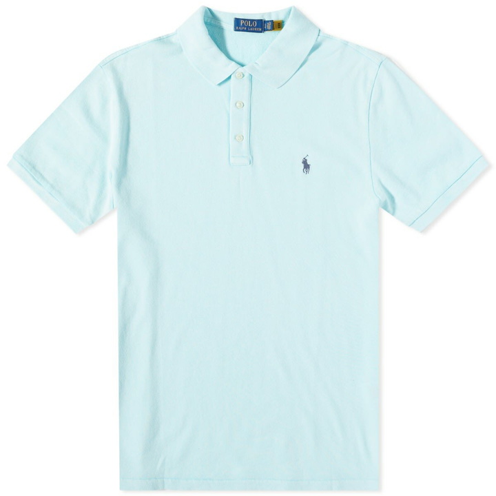 Photo: Polo Ralph Lauren Men's Spa Terry Polo Shirt in Island Aqua