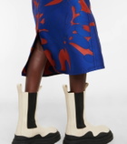 Moncler Genius - 2 Moncler 1952 floral jacquard midi skirt