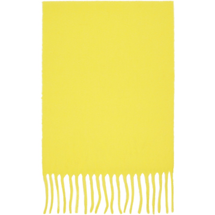 Photo: ISSEY MIYAKE Yellow Baby Alpaca Stole Scarf