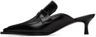 DRAE Black Wrinkle-Effect Heels