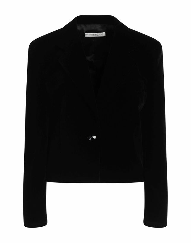 Photo: Alessandra Rich Womens Blazer in Black