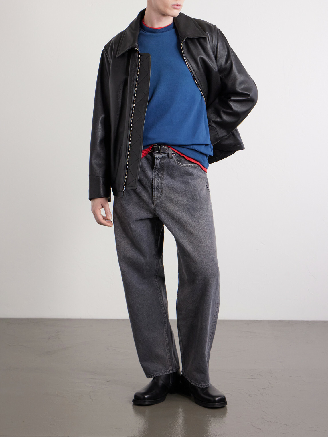 A.PRESSE - Cotton-Jersey Sweatshirt - Blue