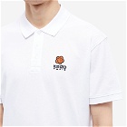 Kenzo Paris Men's Boke Flower Crest Classic Polo Shirt in White