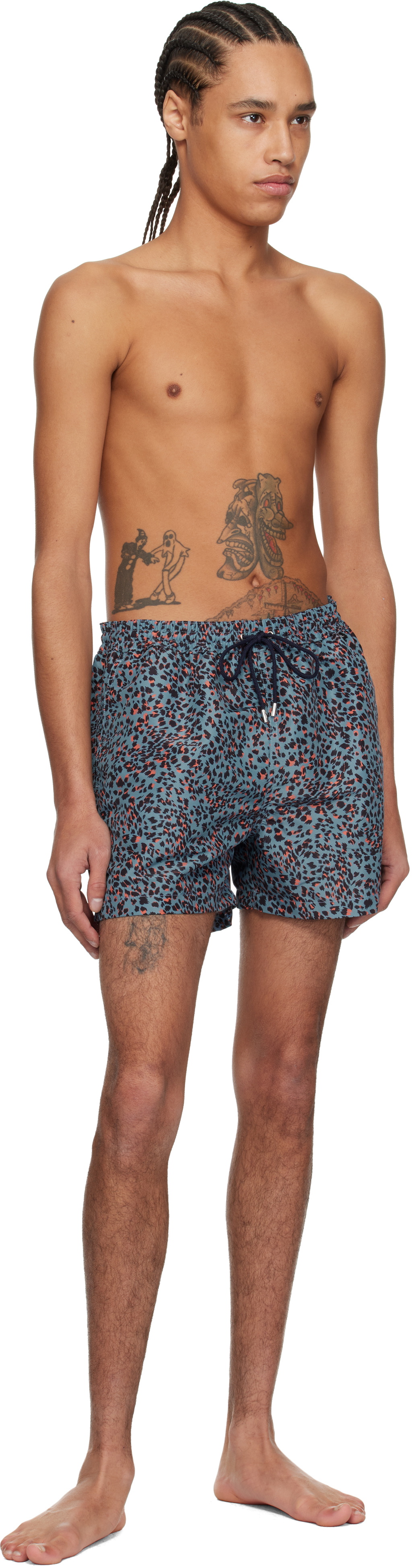 Paul Smith Blue Leopard Print Swim Shorts Paul Smith