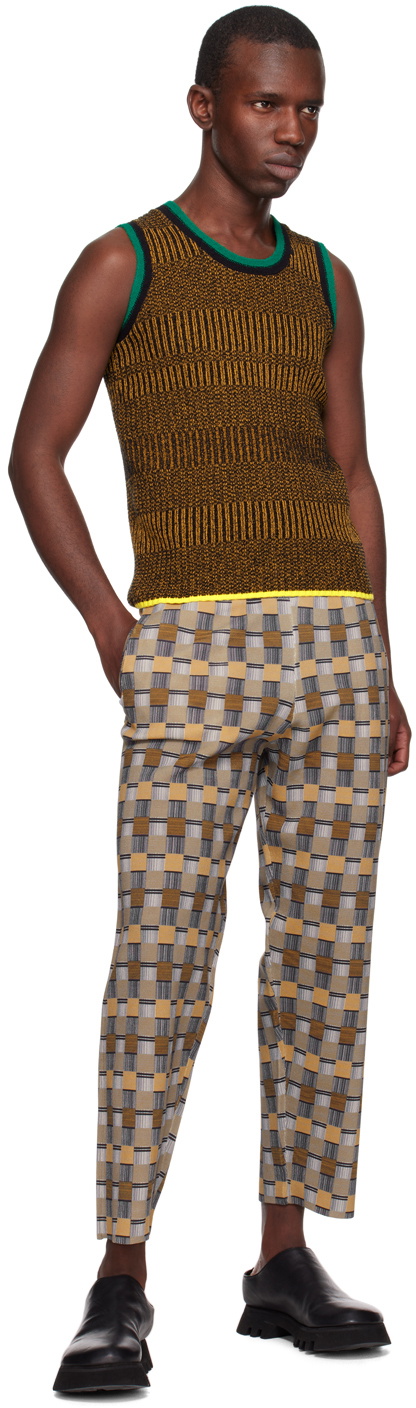 ZANKOV Orange & Black Franky Tank Top