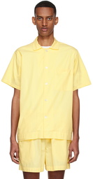 Tekla Yellow Organic Cotton Pyjama Shirt