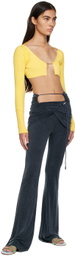 Jacquemus Navy Le Raphia 'Le Pantalon Espelho' Leggings
