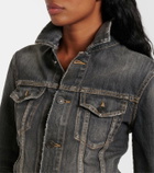 Balenciaga Lace-up denim jacket