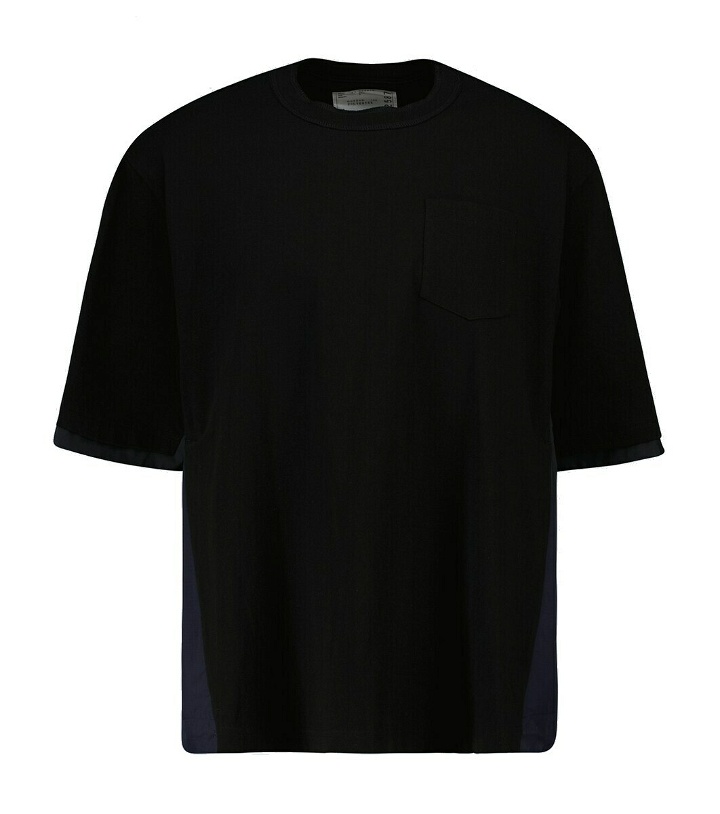 Photo: Sacai Technical short-sleeved cotton T-shirt
