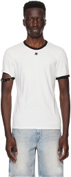 Courrèges White Buckle T-Shirt