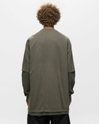 Rick Owens Drkshdw Knit T Shirt   Hustler T Green - Mens - Longsleeves